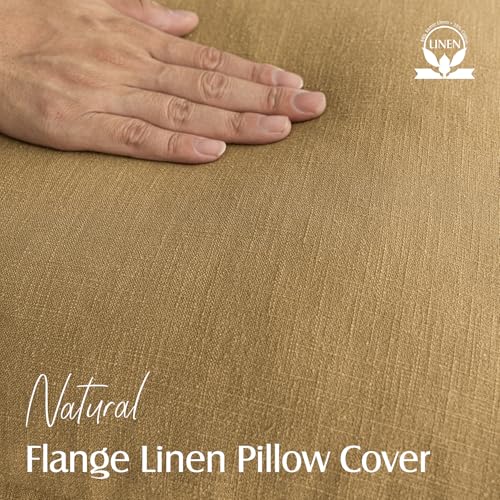 Foindtower Pack of 2, Decorative Linen Solid Throw Pillow Covers Soft Accent Cushion Case Boho Farmhouse Pillowcase for Chair Couch Sofa Bedroom Living Room Home Decor 16 x 16 Inch Honey Mustard - color: Honey Mustard, size: 16" x 16" (Pack of 2)