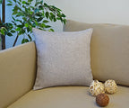 Aiking Home Woven Fine Faux Linen Throw Pillow Cover, Size 18"x18", Light Grey - color: Light Grey, size: 18" x 18" (Pack of 1)