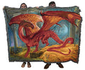 Pure Country Weavers Kwint Xent Dragon Blanket by Ciruelo - Gift Fantasy Tapestry Throw Woven from Cotton - Made in the USA (72x54) - color: Kwint Xent