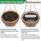 16 Inch Hanging Planters for Outdoor Plants,4 Pack Large Hanging Baskets for Plants Outdoor Metal Hanging Baskets with Thick Coco Coir Liners, Round Flower Pots for Porch Garden Ferns & Petunias - size: Large-16inch