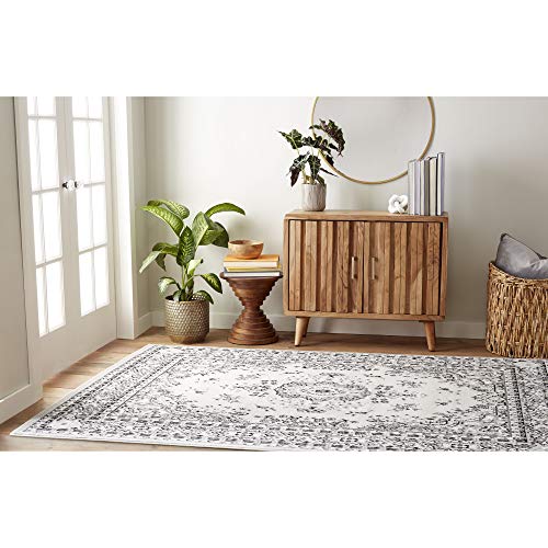 Home Dynamix Premium Sakarya Traditional Medallion Border Area Rug, Gray, 21"x35" Rectangle (Pack of 3) - color: Grey/Ivory, size: 1'9" x 2'11" (Rectangular) (Pack of 3)