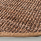SAFAVIEH Natural Fiber Collection 5' Round Natural NF730C Handmade Farmhouse Premium Jute Area Rug - color: Natural, size: 5' (Round)
