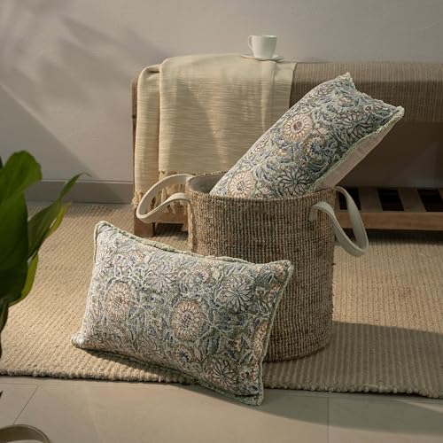 Decorative Throw Pillow Covers, Set of 2 (Fern Green, 12" x 20" (Pack of 2)) - color: Fern Green, size: 20" x 12" (Pack of 2)