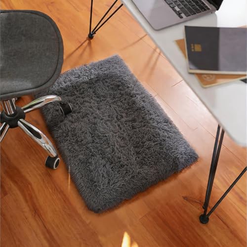 Ophanie Small Rug Washable Non Slip Throw Bedside Area Rugs, Fluffy Soft Mini Bedroom Carpet, Door Entryway Indoor Inside Front Entrance 1.5x2.5 Mat, Home Decor Aesthetic, Grey - color: 1- Grey, size: 1.5' x 2.5' (Rectangular)