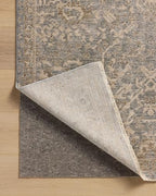 Loloi Magnolia Home by Joanna Gaines Junie Collection JUE-01 Blue/Natural 7'-10" x 7'-10", .38" Pile Height, Round Area Rug - color: Blue / Natural, size: 7'10" (Round)