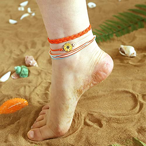 choice of all String Bracelets for Women Boho Wave Surfer Beach Wear Cute Bracelets Set Summer Friendship Jewelry Accessories Beach Stuff - color: E2:10 pcs ocean mountain string bracelets