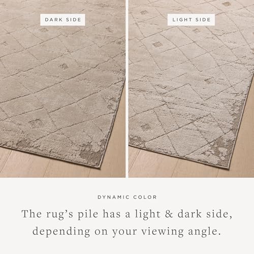 Loloi Amber Lewis Monty Collection MOT-05 Beige/Natural 2'-7" x 10'-0", .50" Pile Height, Runner Rug - color: Beige / Natural, size: 2'7" x 10' (Rectangular)