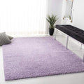 SAFAVIEH August Shag Collection Accent Rug - 2'3" x 4', Lilac, Solid Design, Non-Shedding & Easy Care, 1.2-inch Thick Ideal for High Traffic Areas in Entryway, Living Room, Bedroom (AUG900V) - color: Lilac, size: 2'3" x 4' (Rectangular)