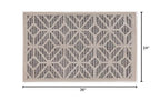 Rugshop Blue Contemporary Geometric Indoor/Outdoor Area Rug — Hose Washable for Entryway, Kitchen and Bathroom, 2' x 3' - size: 2' x 3' (Rectangular)