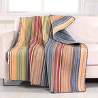 Greenland Home Katy Reversible 100% Cotton Throw Blanket