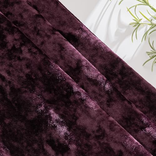 MIULEE Velvet Throw Pillow Covers Set of 2, Soft Neutral Decorative Pillow Cases with Luxurious Textured Vintage Cushion Covers for Home Decor Couch Sofa Bed,Purple 18x18 inch - color: Purple, size: 18" x 18" (Pack of 2)