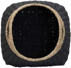 Household Essentials Handled Basket, Two Tone Seagrass and Paper Rope