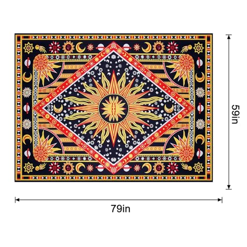 Starry Sky Astrology Tapestry – Celestial Space Constellation Wall Hanging for Bedroom, Living Room, Office - color: Astrological, size: 79"L x 59"W