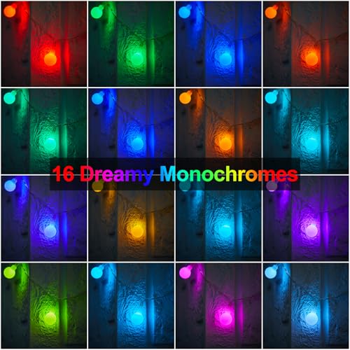 Minetom RGB Globe String Lights - 21FT 60LED Battery Operated with Remote, 20+ Color Modes & Timer, Fairy Lights for Bedroom, Living Room, Classroom, Dorm & Birthday Parties - color: RGB (Red, Green, Blue), size: 1 Pack