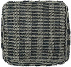 Foamma Pouf Ottoman Teal Blue, 16"x16"x16" - Square Ottoman Foot Rest for Living Room and Bedroom, Pouf Footstool, Foot Rest for Couch, Boho Furniture for Home