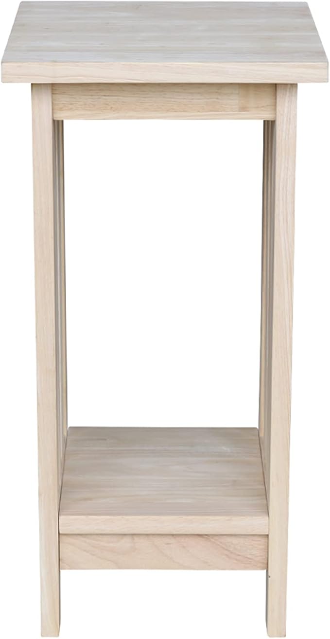 International Concepts Mission Plant Stand, 24-Inch High, Solid Parawood, Unfinished