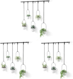 Umbra Triflora Hanging Planter, Set of 5, White (Pack of 3)