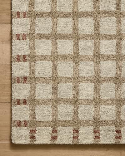 Loloi Magnolia Home by Joanna Gaines Waylon Collection WAY-02 Natural/Rust 2'-6" x 9'-9" Runner Rug - color: Natural / Rust, size: 2'6" x 9'9" (Rectangular)