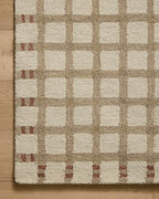 Loloi Magnolia Home by Joanna Gaines Waylon Collection WAY-02 Natural/Rust 5'-0" x 7'-6" Area Rug - color: Natural / Rust, size: 5' x 7'6" (Rectangular)