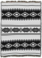 Pure Country Weavers Gray Chevron - Western Tapestry Throw Blanket Woven from Cotton - Made in The USA (72x54) - color: Gray Chevron