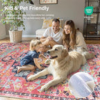 Lahome Reine Boho 2'8"x10' Washable Hallway Kitchen Runner Rugs with Rubber Backing, Bohemian Non-Slip Soft Kitchen Runners, Non-Shedding Stair Carpet Runner for Hall Bathroom, Fuchsia/Multi - color: Fuchsia/Multi, size: 2'8" x 10' (Runner)