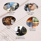 LYHome Merino Wool Blanket - Warm Throw for Cold Weather, Warmest Travel Outdoor Camping Blankets, Picnic Army and Military Throws, Comforter Soft & Cozy (55" x 79" Pink with White Rhombus) - color: Pink With White Rhombus