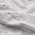 PHF 100% Cotton Waffle Pillow Shams Standard Size, 2 Pack 20" x 26" Soft Skin-Friendly Pillowcases, No Filling, Aesthetic Woven and Breathable Waffle Weave Pillow Case Covers for Bed, Light Grey - color: Light Grey, size: 26" x 20" (Pack of 2)