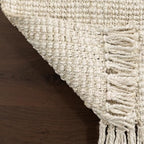 Nuloom Daniela Off-White, 6' x 9', Handmade, Jute, Tassel, Soft and Textured, High Traffic, Stain Resistant, Easy Clean, Durable Area Rug for Bedroom, Living Room, Dining Space, Foyer, Entryway - color: Off White, size: 6' x 9' (Rectangular)