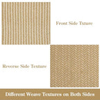 Lahome Belle Boho Bathroom Runner Rug, 2x6 Laundry Room Lightweight Entry Runner Woven Cotton Throw Carpet with Tassels, Farmhouse Non Shedding Washable Rugs Low Pile for Kitchen Hallway, Khaki - color: Khaki, size: 2' x 6' (Runner)