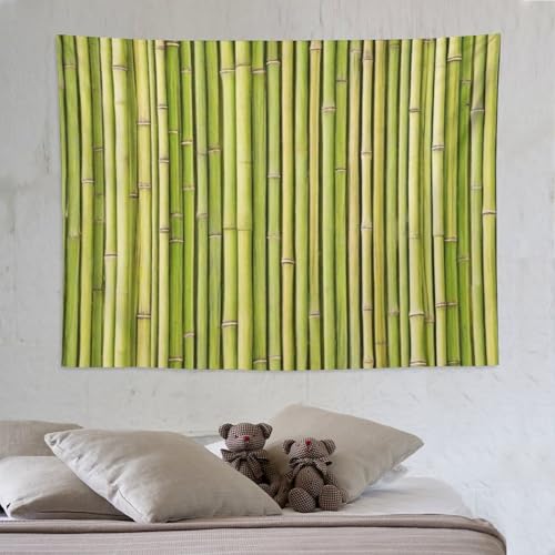 HZOHNAGO Bamboo Tapestry Chinese Style Green Pattern Printed Wall Tapestry Painting Wall Hanging for Bedroom Living Room Dorm 80" W x 60" H - color: Bamboo-7, size: 80"L x 60"W