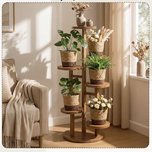 AceOrbit 12 Pcs Wicker Plant Basket Bulk with Liners Woven Planter Baskets Bulk for Indoor Outdoor Seagrass Plants Woven Wicker Baskets for Flower Pots Cover and Room Decor (Small,Scandinavian) - color: Scandinavian, size: Small