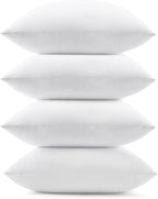 puredown® 12x20 Feather Down Pillow Inserts, 4 Pack Lumbar Pillow Inserts for Couch, Chairs, Office, Apartments