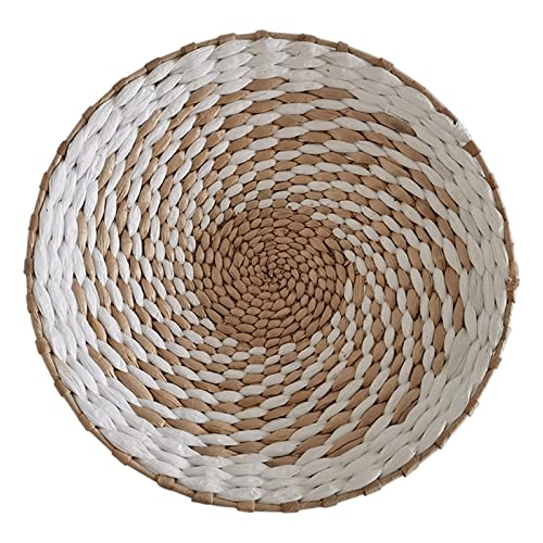 Duiaynke Woven Decor, Hanging Baskets Unique Tapestry for Hallway Bedroom Living Room Home Decorations (White 30cm) - color: White 30cm