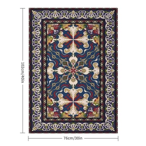 Boho Throw Blanket,Vintage Geometric Textured Rustic Pattern Soft Throw Blanket for Couch Sofa Camping Office Travel Home Bedroom Decor All Seasons 30"x40" - color: Boho-10, size: 30x40in