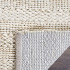 SAFAVIEH Natural Fiber Collection Runner Rug - 2'3" x 6', Bleach, Handmade Jute, Braided Woven Design, Ideal for Living Room, Bedroom (NF212D) - color: Bleach, size: 2'3" x 6' (Runner)