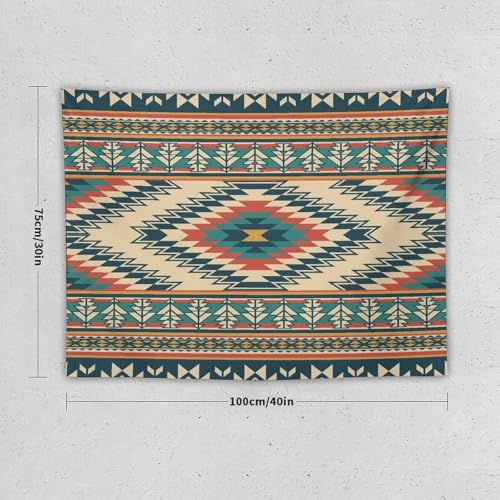 Tribal Bohemian Tapestry, Ethnic Boho Aztec Abstract Art Mexican Style Vintage Tapestries Home Decor for Living Room Bedroom Decoration 40in Wx30in H (102×76cm) - color: Bohemian Tapestry-23, size: 40in"Wx30in"H (102×76cm)