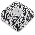 MH MYLUNE HOME Ultra Soft Leopard Throw Blanket (50x60 inches) Microfiber Blanket Plush Warm Reversible Cheetah Blanket Leopard Pattern Throw for Couch Bed Sofa - Black and White, 50"x60" - color: Leopard Black White, size: 50"x60" - 550 GSM