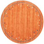 SAFAVIEH Himalaya Collection 6' Round Rust HIM563P Handmade Premium Wool Area Rug - color: Rust, size: 6' (Round)