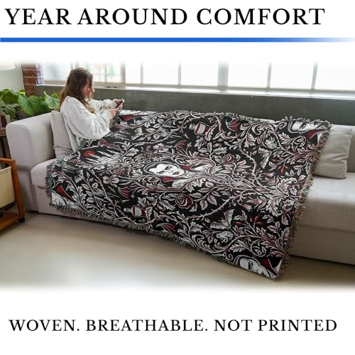 Pure Country Weavers Monster Dracula Blanket - Fantasy Gift - Tapestry Throw Woven from Cotton - Made in The USA (72x54) - color: Monster Dracula, size: 72x54