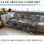 Pure Country Weavers Monster Dracula Blanket - Fantasy Gift - Tapestry Throw Woven from Cotton - Made in The USA (72x54) - color: Monster Dracula, size: 72x54