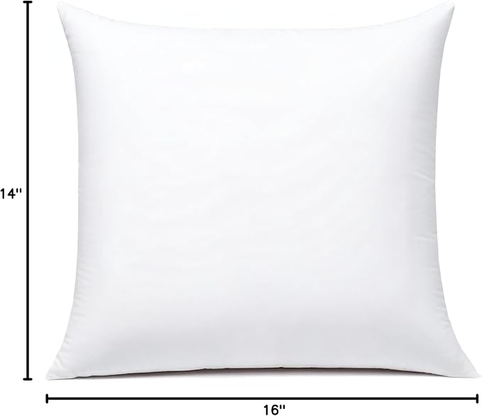 JIEITIVE Throw Pillow Inserts Hypoallergenic Premium Pillow Stuffer Square Form for Decorative Pillow Covers Cushion Set of 1-20 x 20 Inches