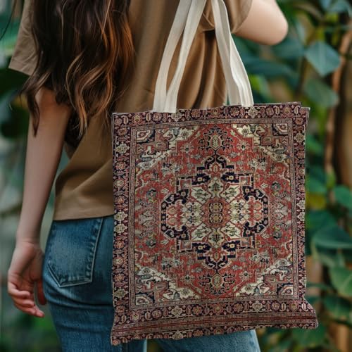 Boho Style Canvas Bag for Women Boho Fashion Tote Bag for Bohemian Lover - color: Persian Bag