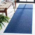 Martha Stewart x SAFAVIEH Area Rug Collection - 2'3" x 8' Runner, Blue, Sisal & Jute, Farmhouse Style, Ideal for Living Room, Bedroom, Foyer, Hallway (MSR9501M) - color: Blue, size: 2'3" x 8' (Runner)