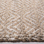 SAFAVIEH Natural Fiber Collection Area Rug - 9' x 12', Natural & Ivory, Handmade Boho Farmhouse Woven Jute, Ideal for High Traffic Areas in Living Room, Bedroom (NF185A) - size: 9' x 12' (Rectangular)
