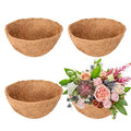 Legigo 4 Pack 16 Inch Hanging Basket Coco Liners Replacement, 100% Natural Round Coconut Coco Fiber Planter Basket Liners for Hanging Basket Flowers/Vegetables - color: 4pcs, size: 16 Inch