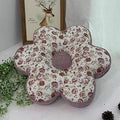 vctops Flower Shaped Chair Pad Farmhouse Floral Print Chair Seat Cushion Pad Soft Comfy Cotton Cushion Pillow (309, 16"x16") - color: 309