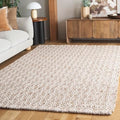 SAFAVIEH Area Rug 5x8 - Natural Fiber Collection - Natural & Pink, Handmade Jute & Wool, Ideal for Living Room, Bedroom, Dining Space (NFB225U) - color: Natural/Pink, size: 5' x 8' (Rectangular)