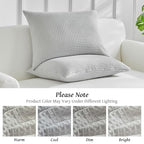 WARMDERN Waffle Weave Pillowcases Body Size 1 Pack Pillow Cases Soft Microfiber Pillow Case Covers Set of 2 Boho Woven Textured Pillowcase with Envelope Closure(Light Grey, Body, 20x54 Inches) - color: Light Grey-waffle Weave, size: 20" x 54" (Pack of 1)