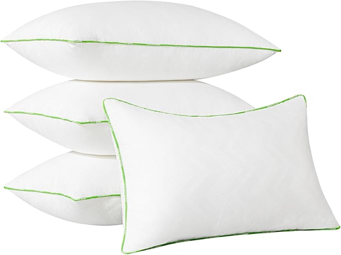 Ashler 12x20 Pillows Insert (Set of 4) - Throw Pillow Inserts with 100% Cotton Cover - Lumbar Pillow Sofa Stuffer Pillow Inserts -Decorative White Couch Pillow