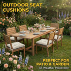 4 Pack 19x19 Inch Shredded Foam Chair Cushions with Straps - All-Season Seat Pads for Indoor/Outdoor Dining, Office, Patio, Kitchen Chairs (Dark Brown, 19 INCH × 19 INCH) - color: Dark Brown